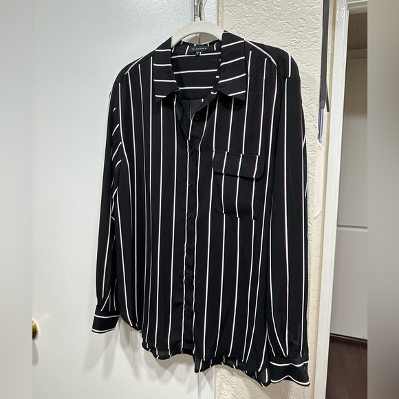 striped button down - Picture 2 of 4